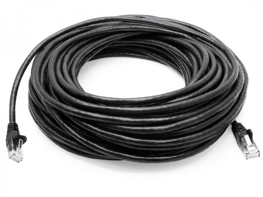 8Ware CAT6 Cable 50m - Black Premium RJ45 Ethernet Network LAN UTP Patch Cord 26AWG CU Jacket