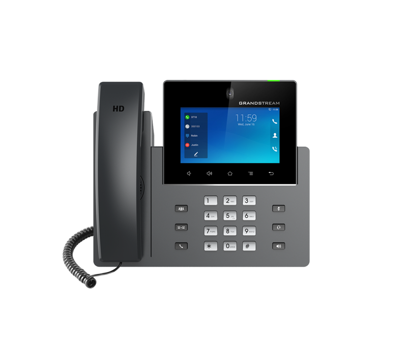*LS* Grandstream GXV3350 16 Line Android IP Phone, 16 SIP Accounts, 1280 x 800 Colour Touch Screen, 1MB Camera, Built In Bluetooth+WiFi, Powerable Via