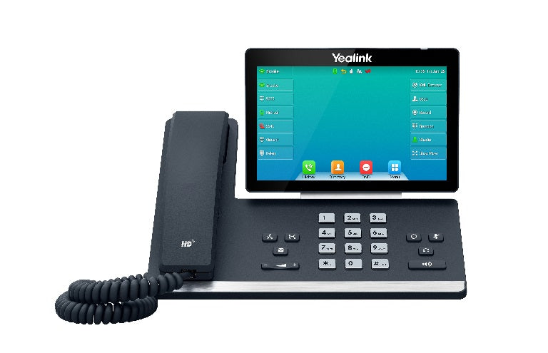 Yealink SIP-T57W, 16 Line IP HD Phone, 7' 800 x 480 colour screen, HD voice, Dual Gig Ports, Built in Bluetooth and WiFi, USB 2.0 Port, SBC Ready *LS