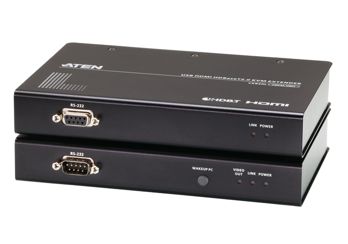 Aten 4K HDMI HDBaseT 2.0 KVM Extender with RS232, 1x CE820L + 1x CE820R, Long distance with superior video quality
