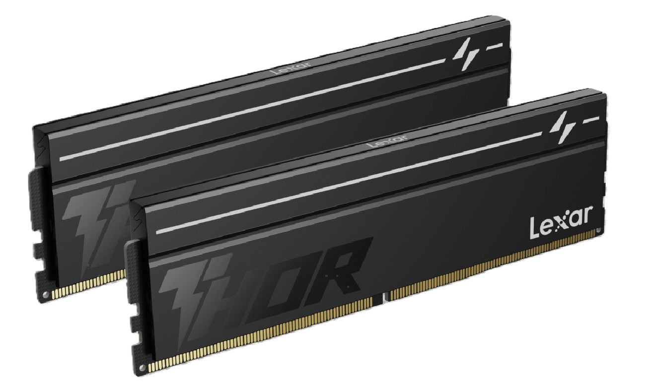 Lexar LD5U08G60C380V-RGD DDR5 UDIMM 16GB Kit (2 x 8GB) 6000 MT/s 1.35V CL38 THOR G2 OC HEATSINK BLACK INTEL XMP 3.0 & AMD EXPO