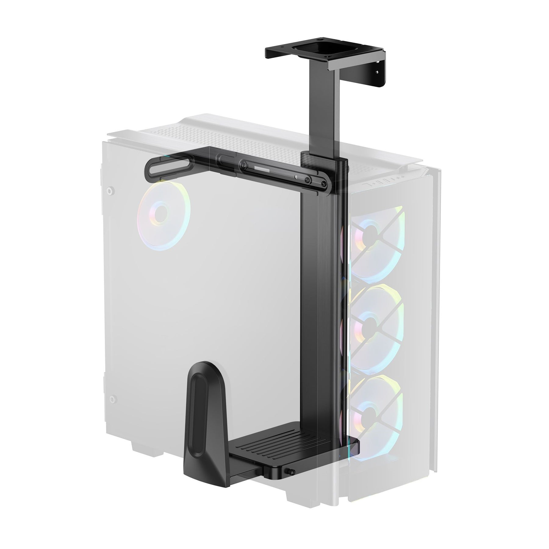 mbeat® activiva Ultra-Wide Adjustable Wall & Under-Desk PC Mount ACA-MNT-CPU01K Heavy-duty weight capacity up to 20kg (LS)