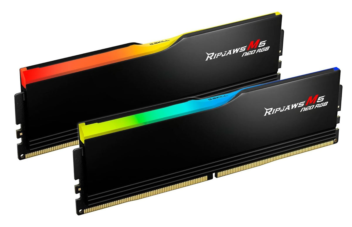 G.SKILL F5-6000J3648D16GX2-RM5NRK 32GB (2 x 16GB)/ DDR5 6000 MT/s/ Timings 36-48-48-96/ Voltage 1.25V/ Ripjaws M5 /AMD EXPO/Neo RGB