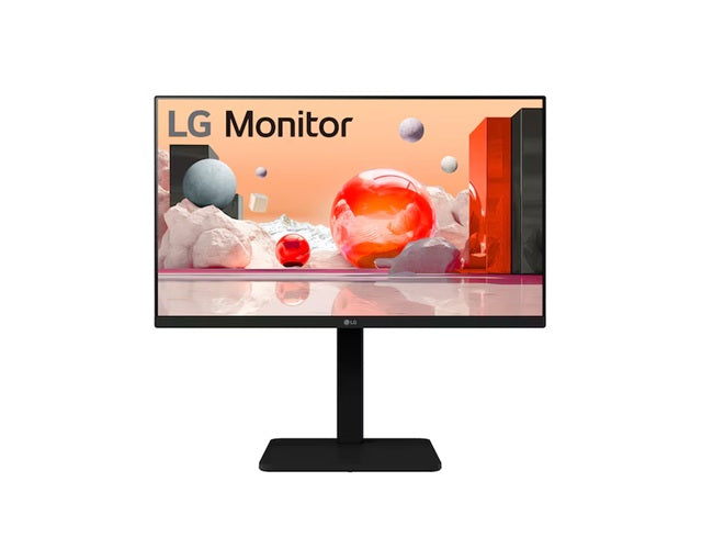LG 24' Full HD IPS 100Hz Monitor, 1920×1080, Built‑in Power&Speaker, versatile stand (tilt/height/swivel/pivot), Reader Mode & Flicker Safe