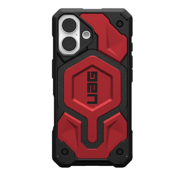 UAG Monarch Pro MagSafe Apple iPhone 16 (6.1') Rugged Case - Crimson (114458119494), 25ft. Drop Protection(7.6M),10 Years Warranty