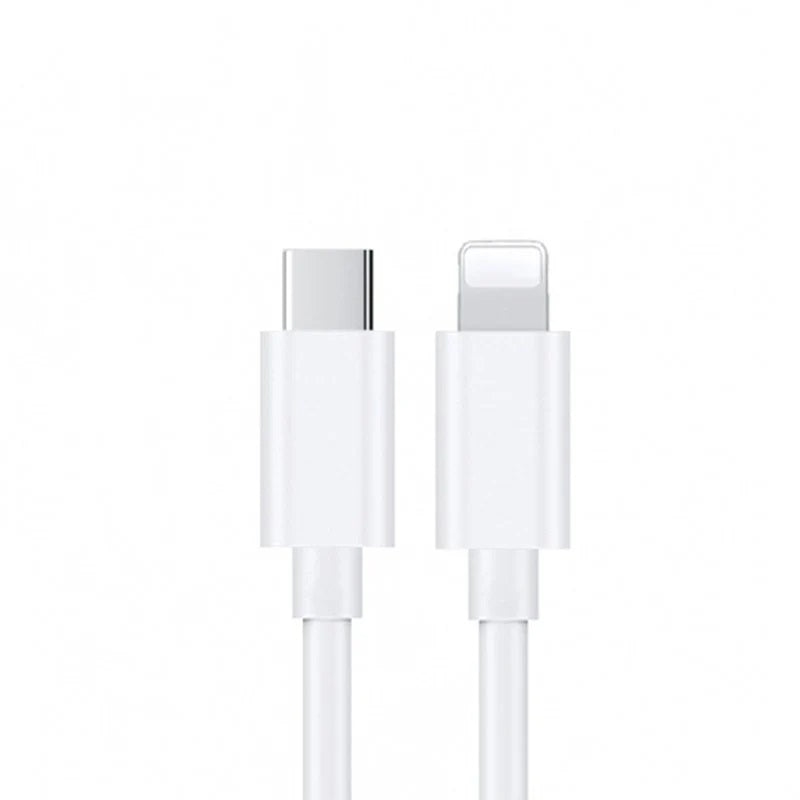 USP Lightning to USB-C Fast Charge Mini Cable (1M) White - Support 2.4A,480Mbps Transfer, Universal iOS Compatibility,  5 Years Warranty