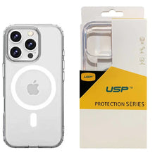 USP Clear Rock Series MagSafe Shockproof Case for iPhone 16 Pro – Clear