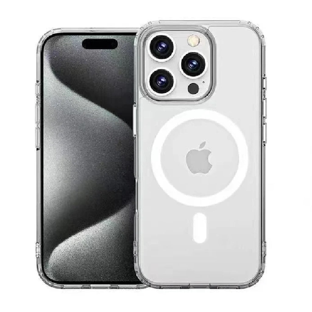 USP Clear Rock Series MagSafe Shockproof Case for iPhone 16 Pro – Clear