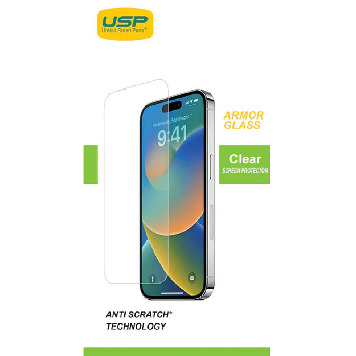 USP Apple iPhone 17 Pro Max / 16 Pro Max (6.9') Armor Glass Screen Protector - 9H Hardness, Scratch-Resistance, 5 Years Warranty