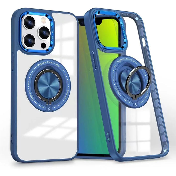 USP Apple iPhone 17 Pro Max (6.9') MagSafe Case with Ring Holder Dark Blue - Silicone Bumper,Drop Resistance, Scratch Protection, 5 Years Warranty
