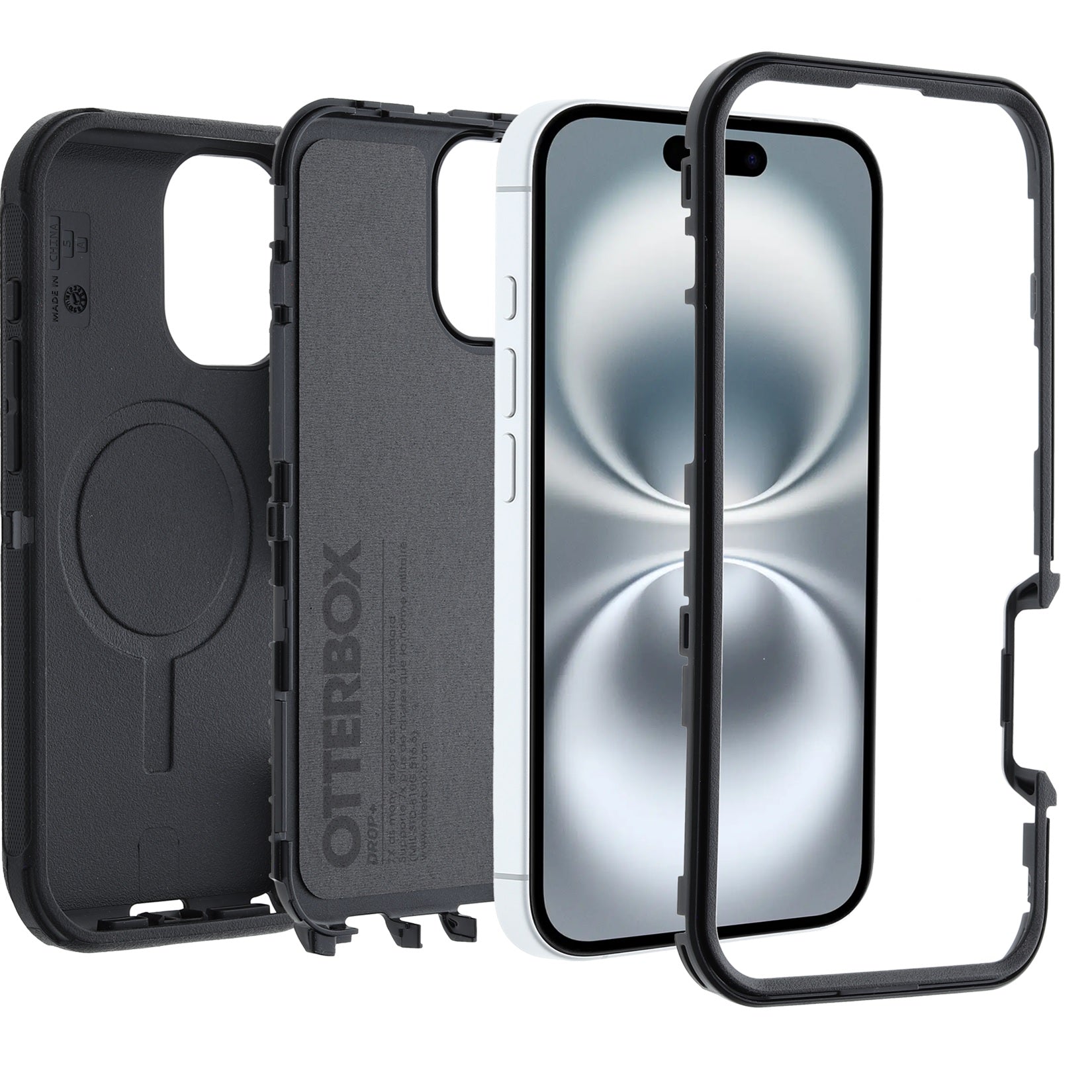 OtterBox Defender Series MagSafe Case for iPhone 16 – Black