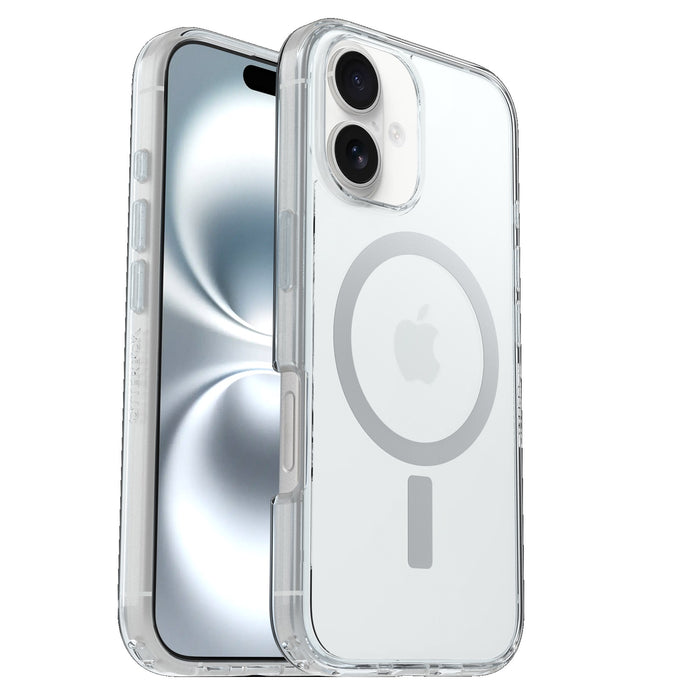 OtterBox Symmetry Series Clear MagSafe Case for iPhone 16 – Clear