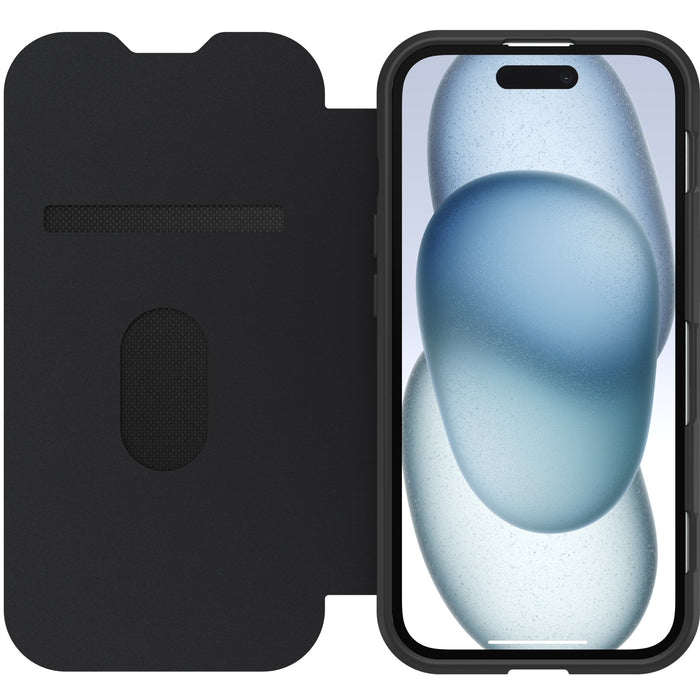OtterBox React Folio MagSafe Apple iPhone 17e /  iPhone 16e / iPhone 15 / iPhone 14 / iPhone 13 (6.1') Case Black Crystal (Clear/Black) ,7 Years Warra