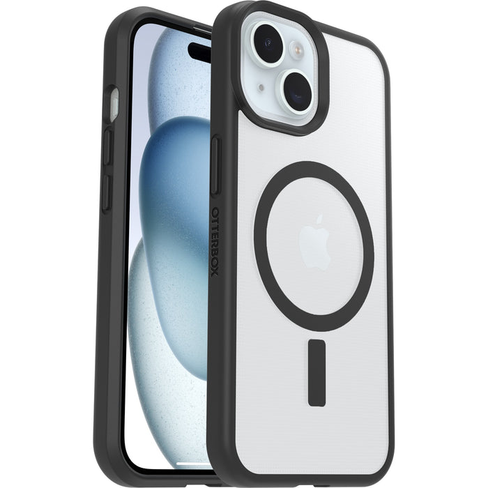 OtterBox React MagSafe Apple iPhone 17e /   iPhone 16e / iPhone 15 / iPhone 14 / iPhone 13 (6.1') Case Black Crystal (Clear/Black) ,7 Years Warranty