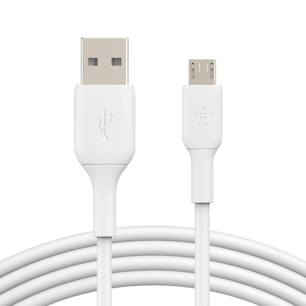 Belkin BoostCharge Micro-USB  to USB-A Cable (1M) - White (CAB005bt1MWH), 25K+ Bends, USB-IF Certified, 2 Years Warranty
