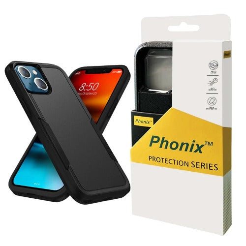 Phonix Rugged Apple iPhone 12 Pro Max (6.7') Armor Light Case Black - No-Slip, Sleek, Drop-Protection, Strong & Durable, 3 Years Warranty