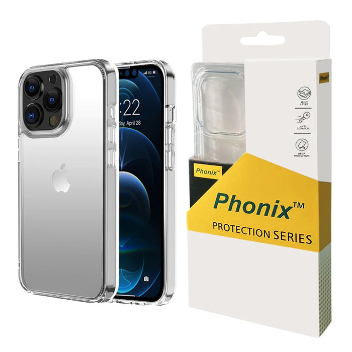 Phonix Apple iPhone 12 Pro Max (6.7') Clear Rock Shockproof Case -Ultra-thin, Lightweight, Non-slip, Crystal Clear, Strong & Durable,10 Years Warranty