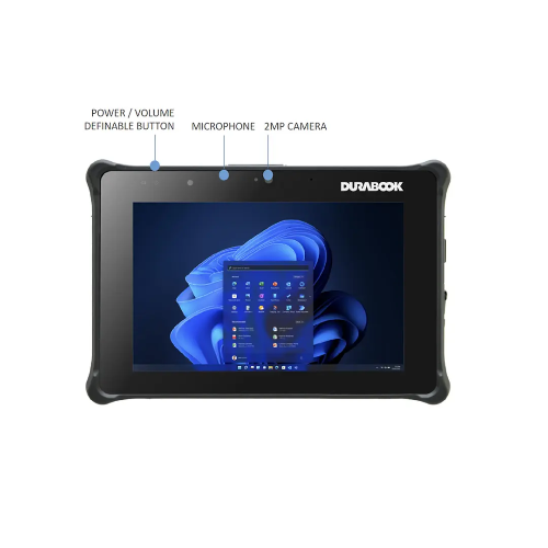 DURABOOK R8, 8' FHD, Intel® Core™ i5-1230U, Windows 11, 8GB RAM, 256GB PCIe SSD,Wi-Fi 6E, Bluetooth v5.3, 2MP Front Camera, 3 year Warranty