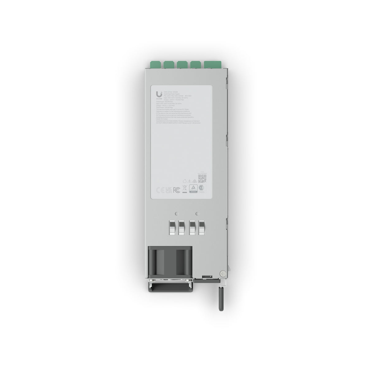 Ubiquiti Hot-Swappable Power Module (1,200W), 1,200W (54V) AC-to-DC Power Supply, Included Power Cable, Compatibility:ECS-24-PoE, ECS-48-PoE
