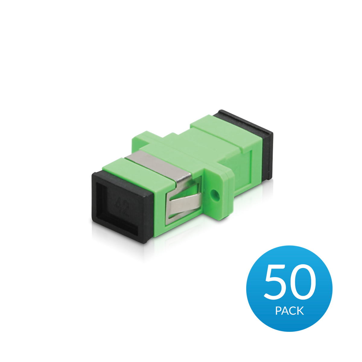 Ubiquiti UFiber APC Adapter， 50 Pack， SC/APC to SC/APC