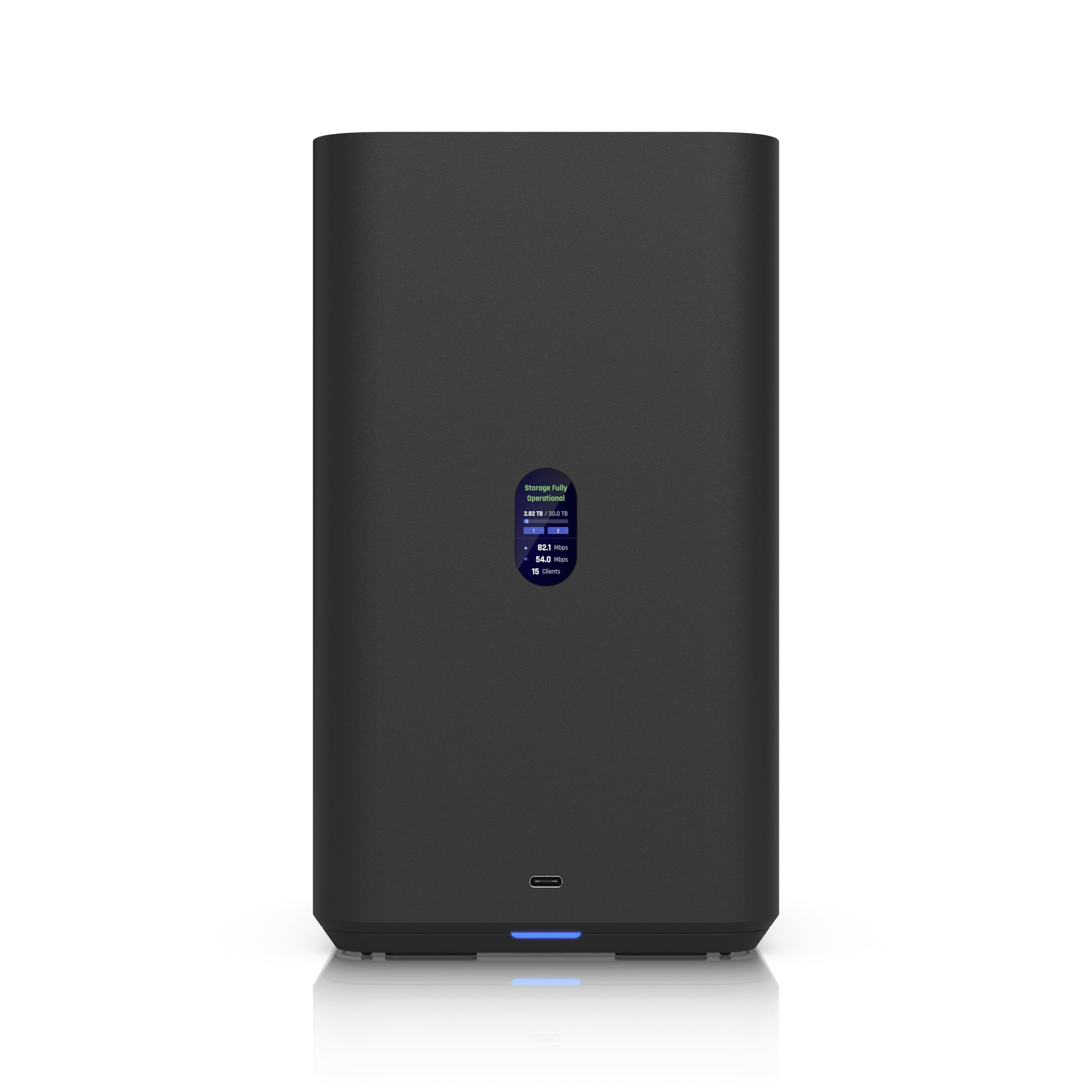Ubiquiti UNAS 2, Black, UniFi Network Attached Storage (2)3.5' HDD Bays, 2.5 GbE Networking, USB-C Connectivity, PoE++ Adapter, All In Compact Foot.