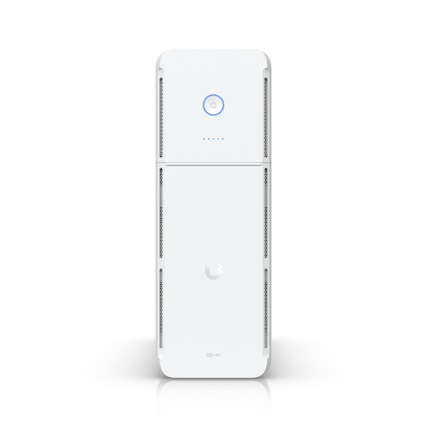 Ubiquiti UniFi UPS Tower, UniFi 1kVA Uninterruptible Power Supply,10 outlets, Swappable Battery, 108Wh, (300W) Runtime 7 minutes, UniFi Alarm Ready