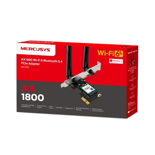 Mercusys AX1800 Wi-Fi 6 Bluetooth 5.4 PCIe Adapter (MA70XE)
