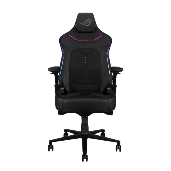 ASUS SL302 ROG Courser Gaming Chair - Black, Aura RGB, Dynamic Recline, 4D Armrests, Adjustable Lumbar Support, 90°–155° Recline, Magnetic Headrest