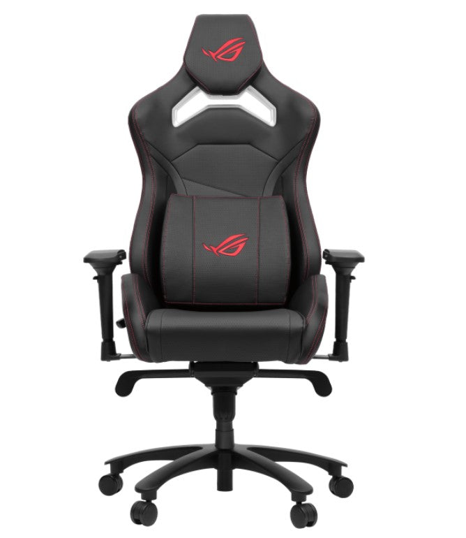 ASUS ROG Chariot X Core Gaming Chair - Black, 4D Armrests, 155° Recline, Class 4 Gas Lift, Aluminum Base, PU Leather, 136kg Load