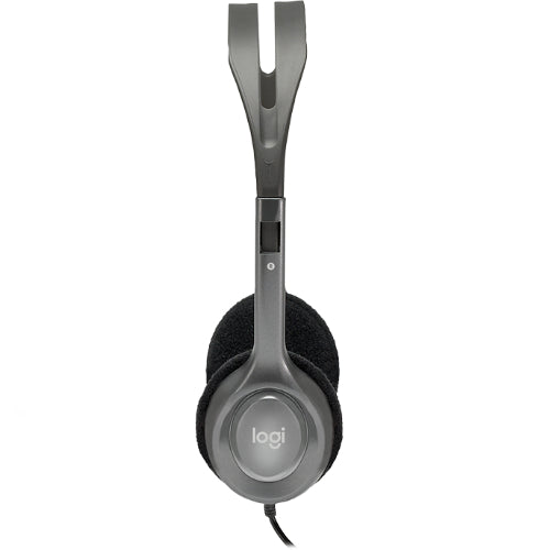 (LS) Logitech H110 Stereo Headset Over-the-head Headphones 3.5mm Versatile Adjustable Microphone for PC Mac