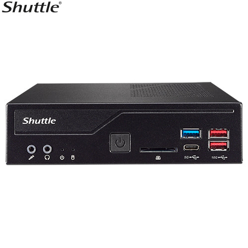Shuttle DH670 Slim Mini PC 1L Barebone-Support Intel 12th Gen, 2x DDR4, 2.5' HDD/SSD bay, 2xLAN, 2x RS232(RS422/485), 2xHDMI, 2xDP, 120W