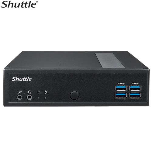 Shuttle DL40N XPC fanless Mini PC 1.3L Barebone - Intel® Twin Lake processorsN150 (4 Cores), DDR5, 8x USB, 2x 2.65W Adapter