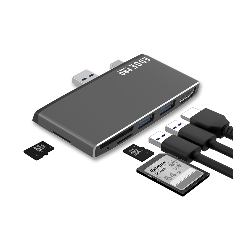 (LS) mbeat® Edge Pro P78 Multifunction Hub for Microsoft Surface Pro Gen 5 & Gen 6 USB3.0 port x2 HDMI port x1 USB 3.0 SD reader x1
